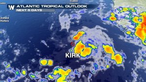 Kirk se debilita a depresión tropical 