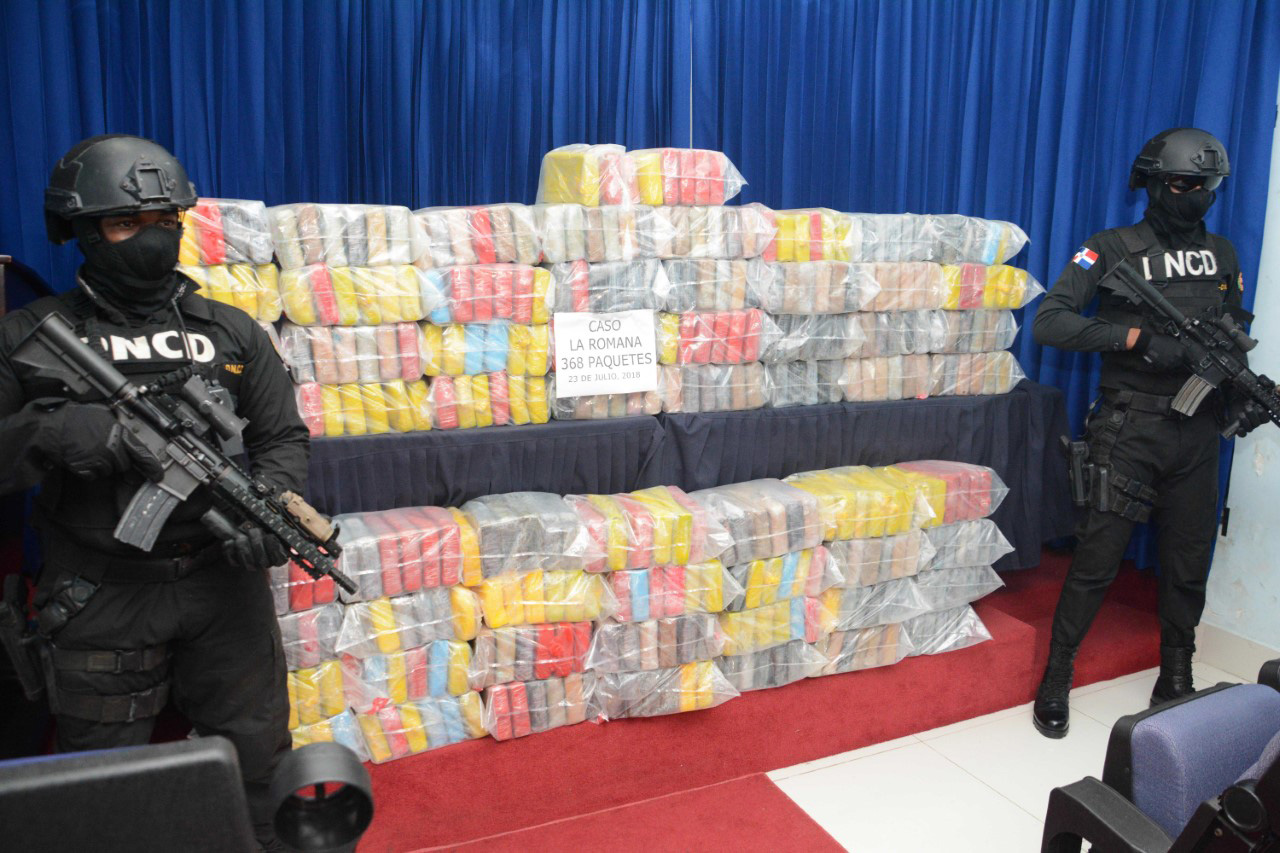 DNCD decomisa 368 paquetes de drogas en La Romana